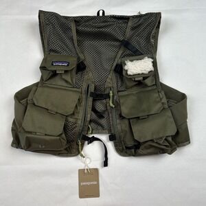 NWT Patagonia Stealth Pack Vest Basin Green Size XS/S Fly fishing Ripstop Patch